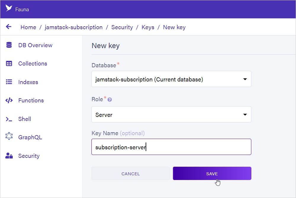 Generate Key