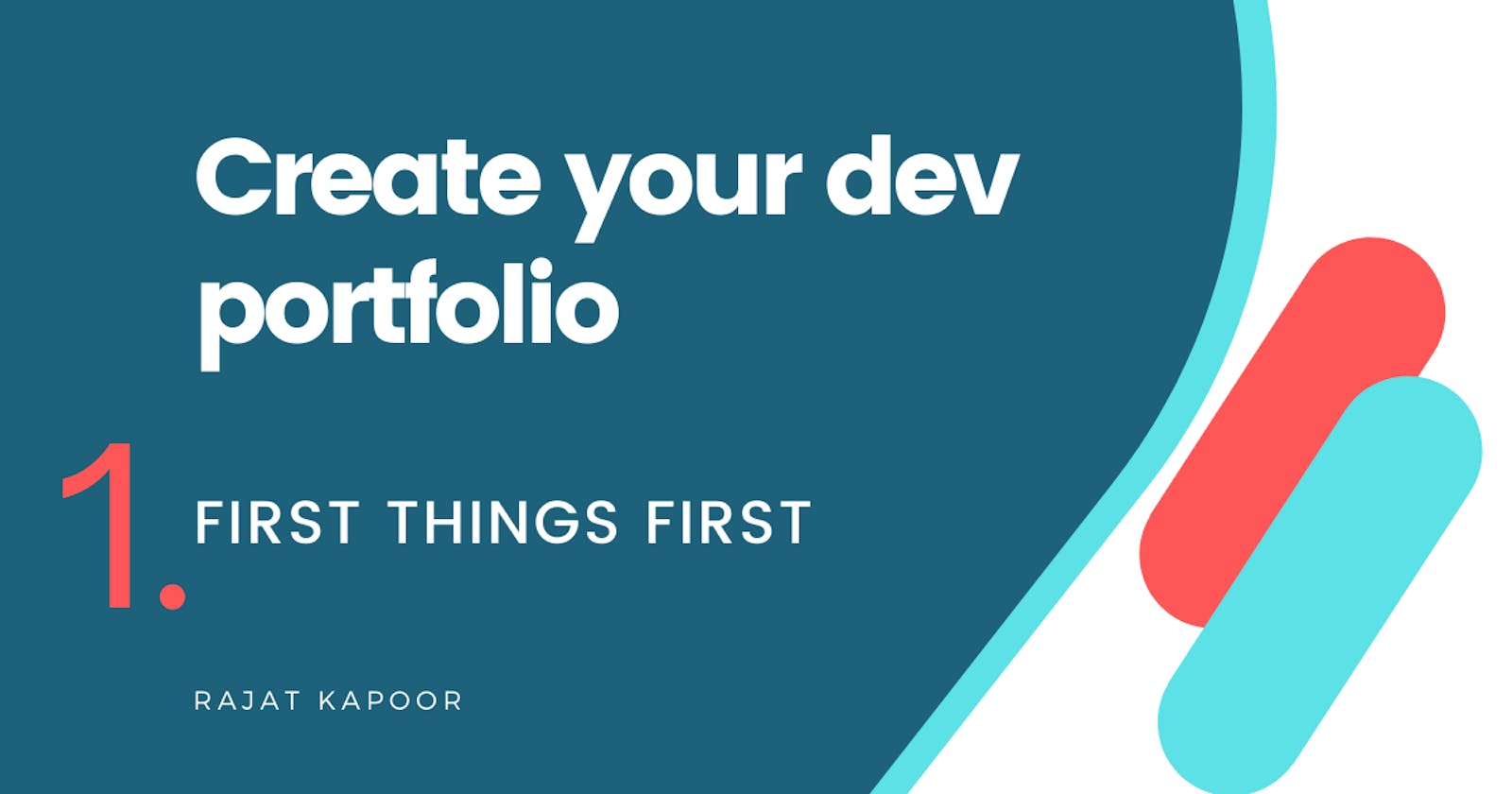 Create your dev portfolio - Part 1: First things first