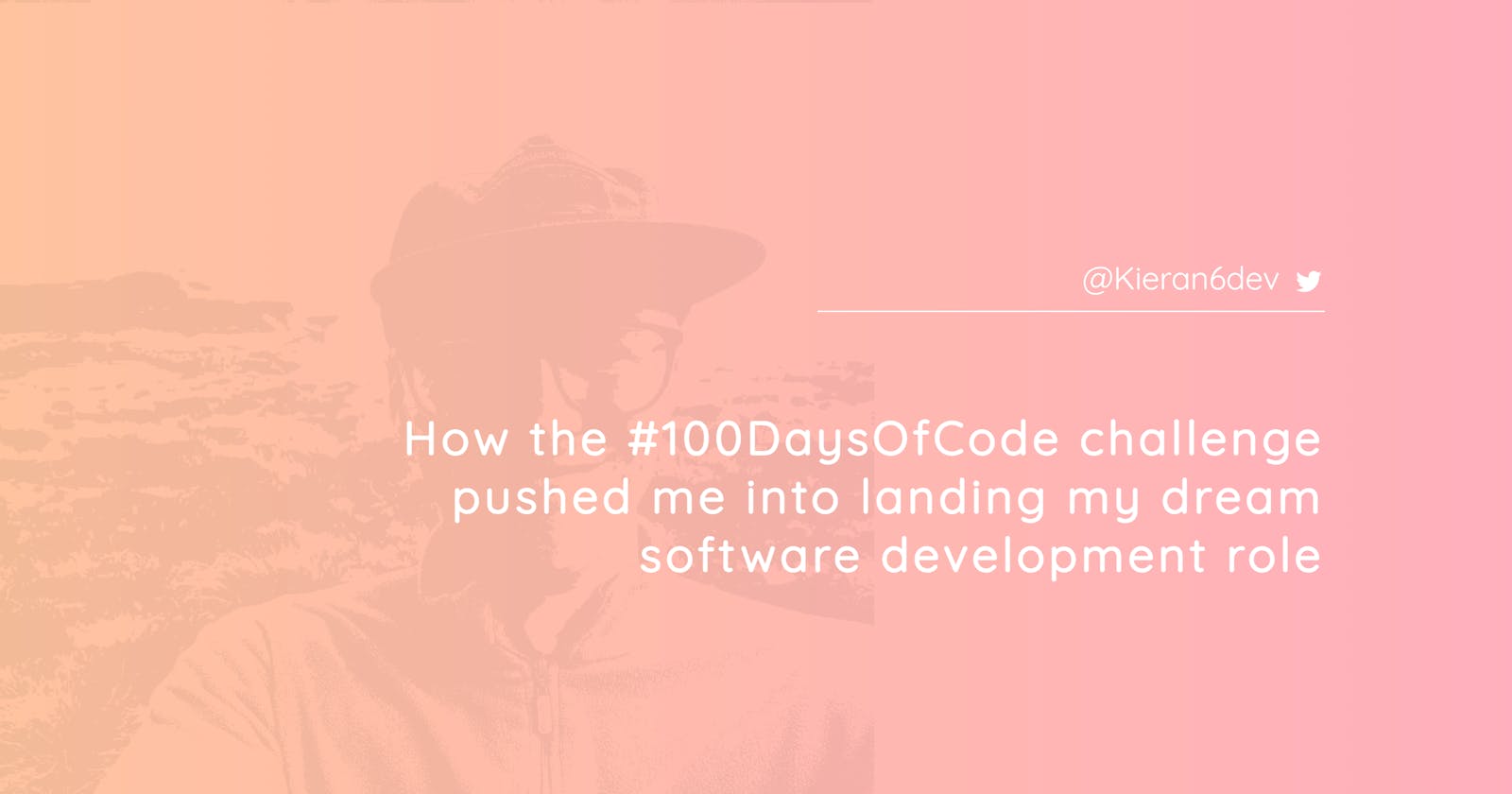 How the #100DaysOfCode challenge pushed me into landing my dream software development role