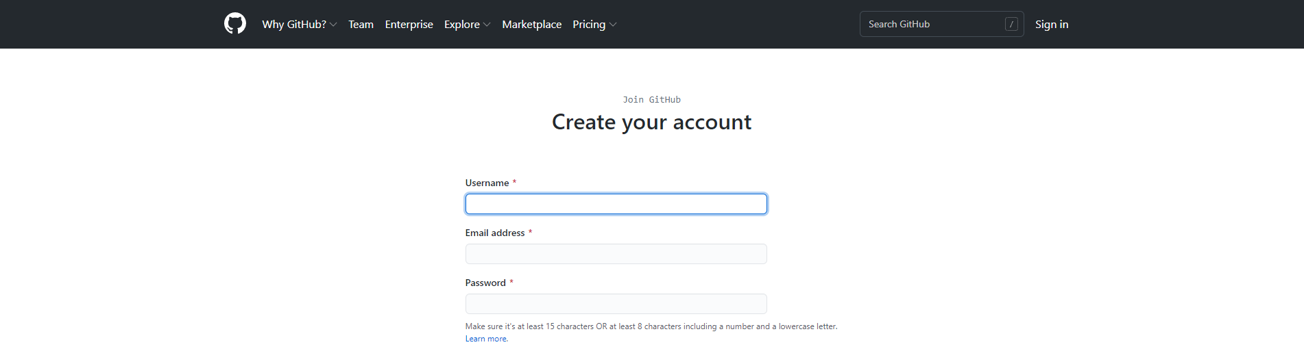 Creating a GitHub Account