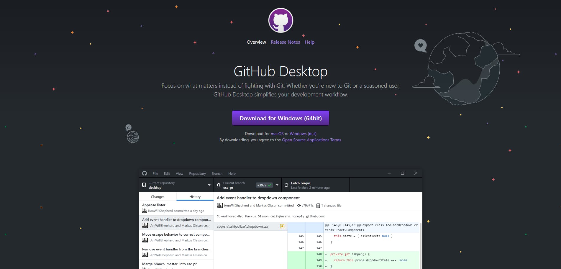 GitHub Desktop Website