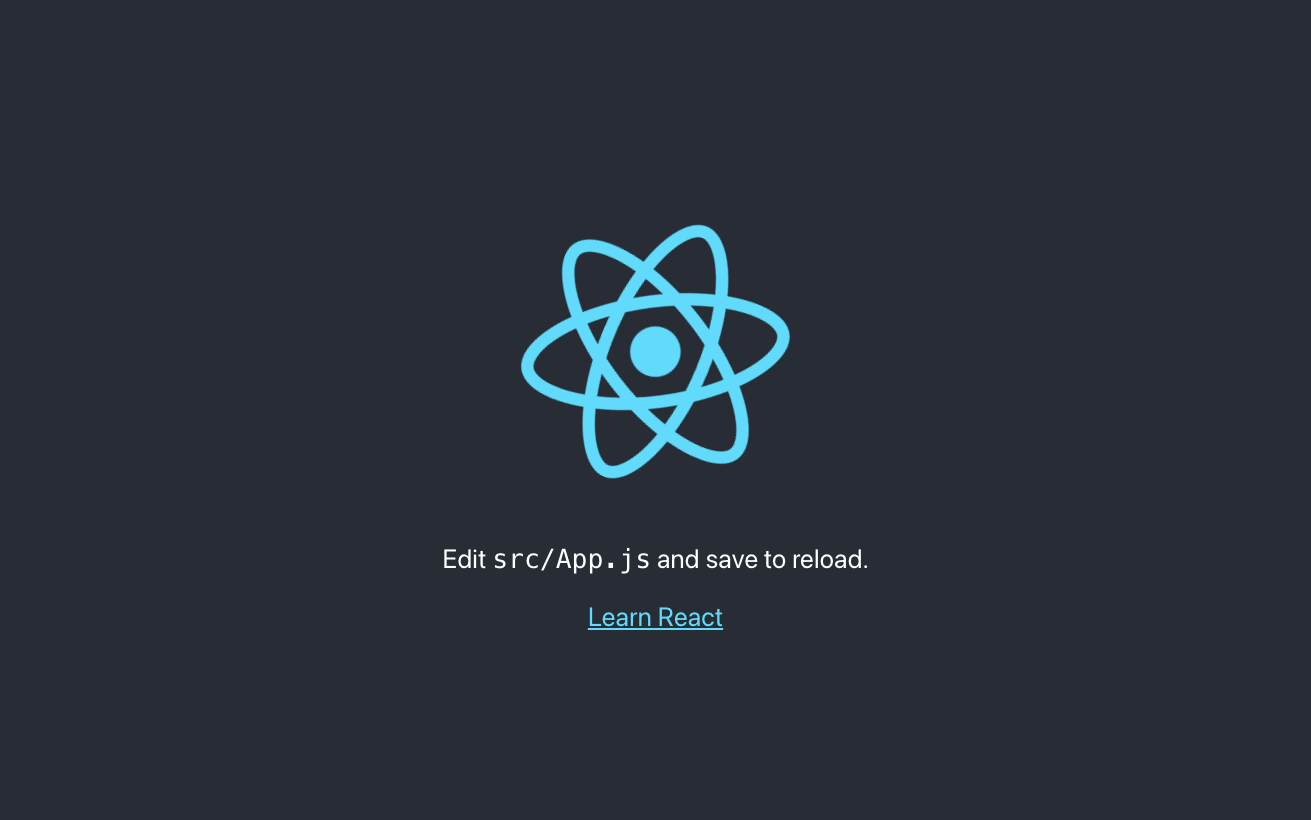 React Start After Install.png