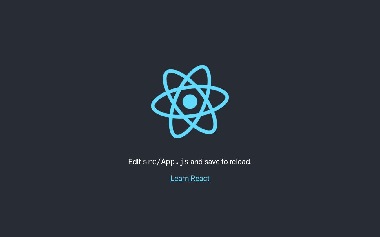 React Start After Install.png