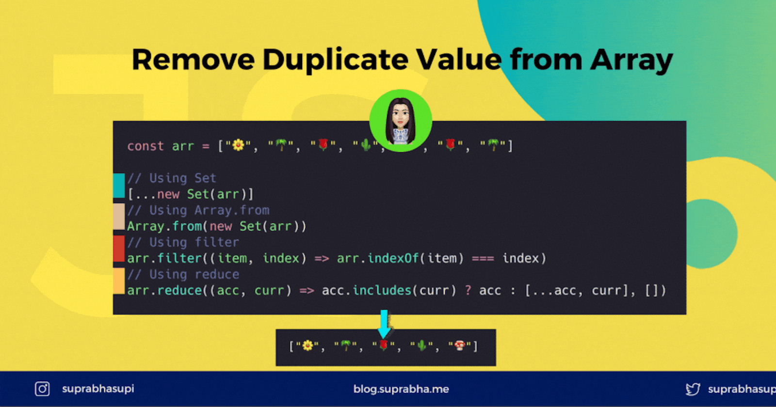 Remove duplicate value from array