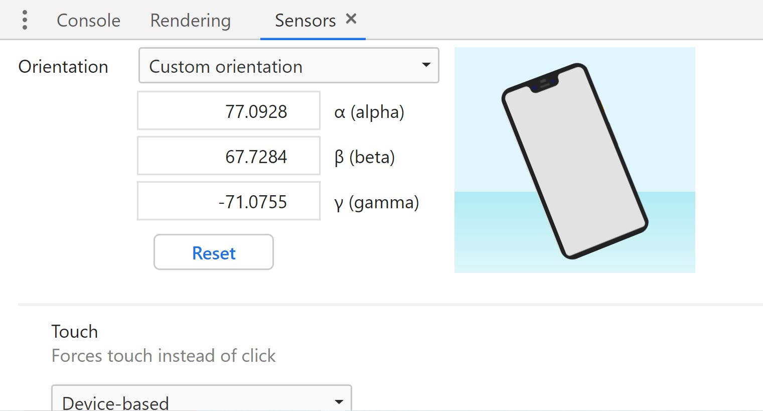 Sensors drawer