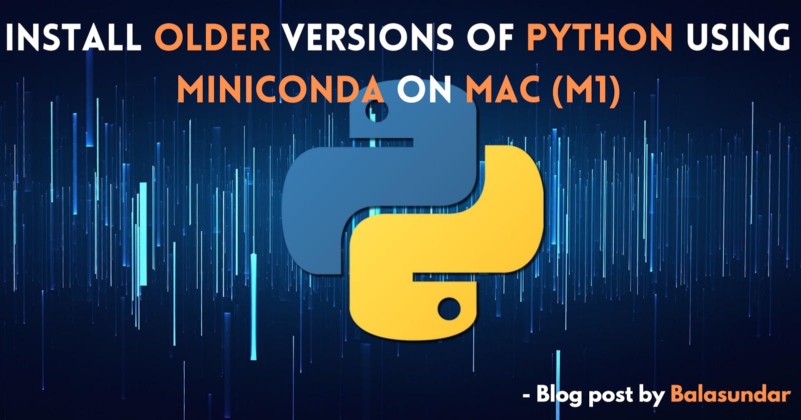Install older versions of Python using Miniconda on Mac M1