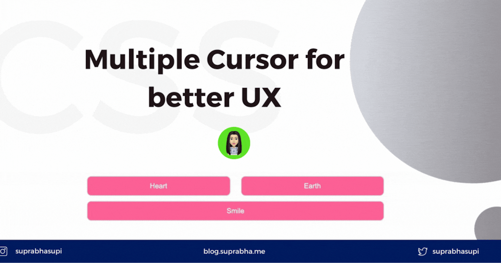 Changing Cursor with CSS for better UX