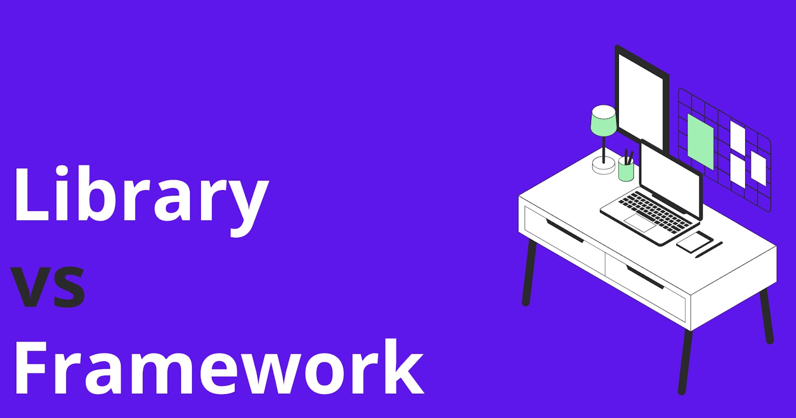 What is the difference between Library vs Framework?
