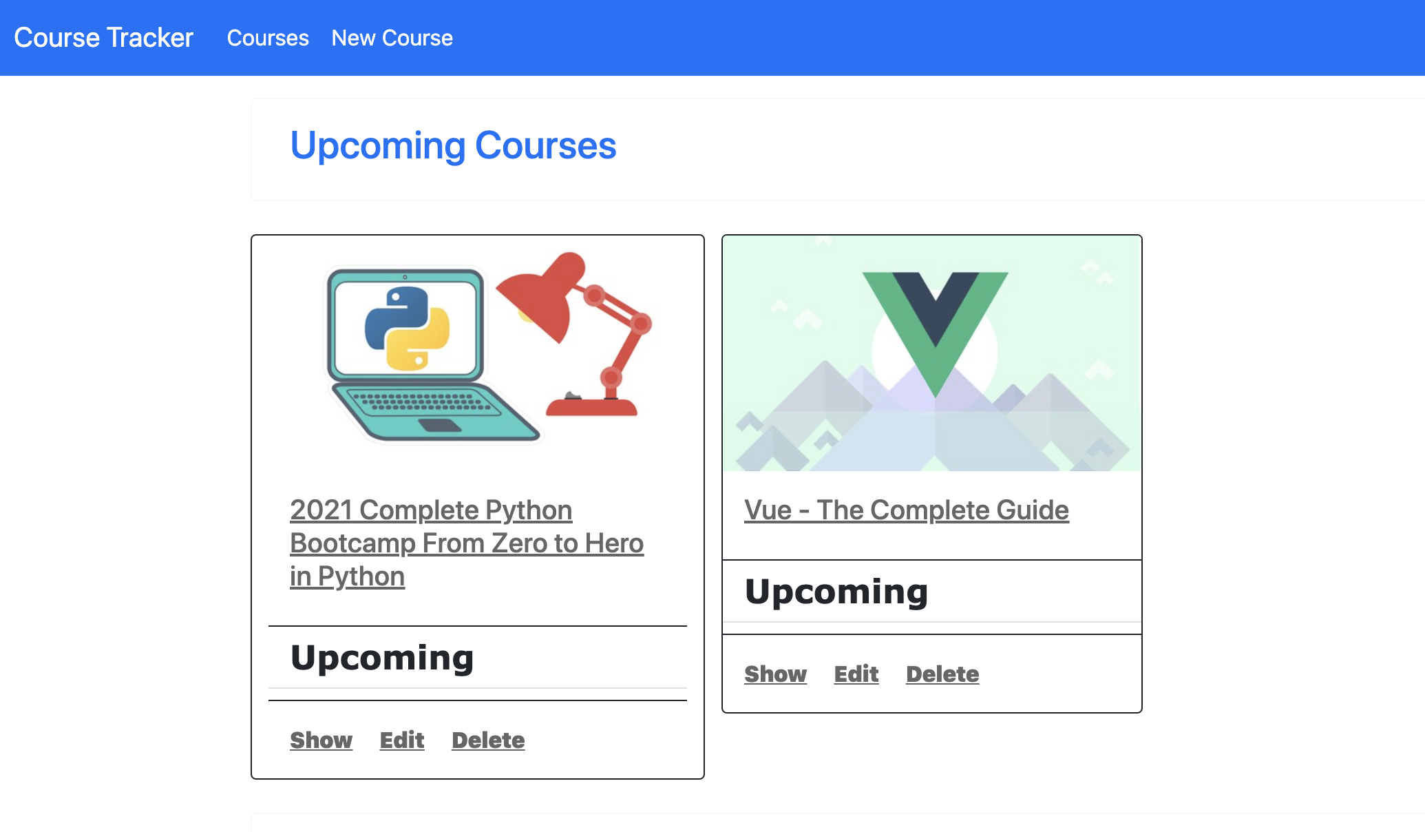 Build Course Tracker Using Ruby On Rails