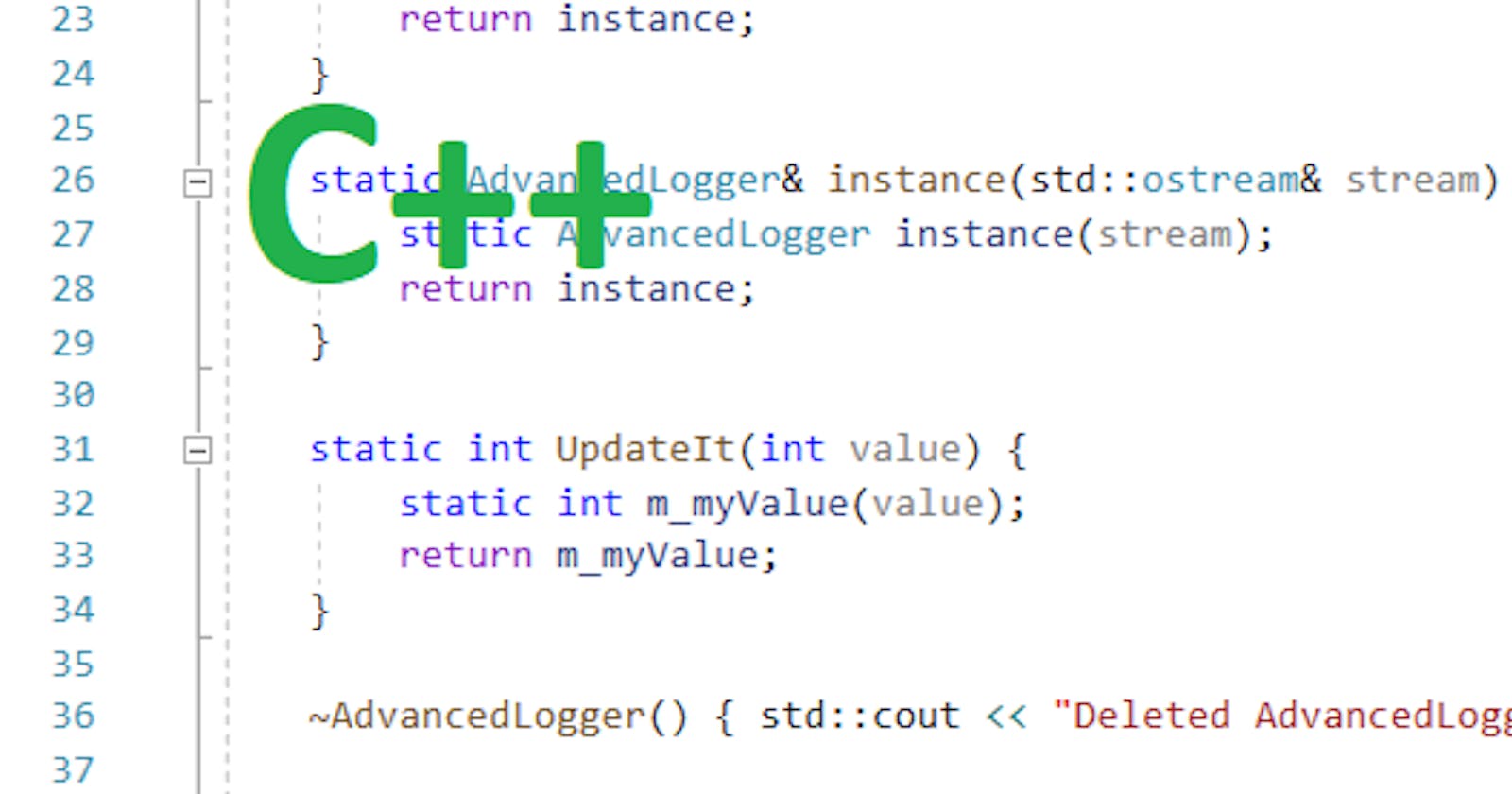 Simple code based logging in C++