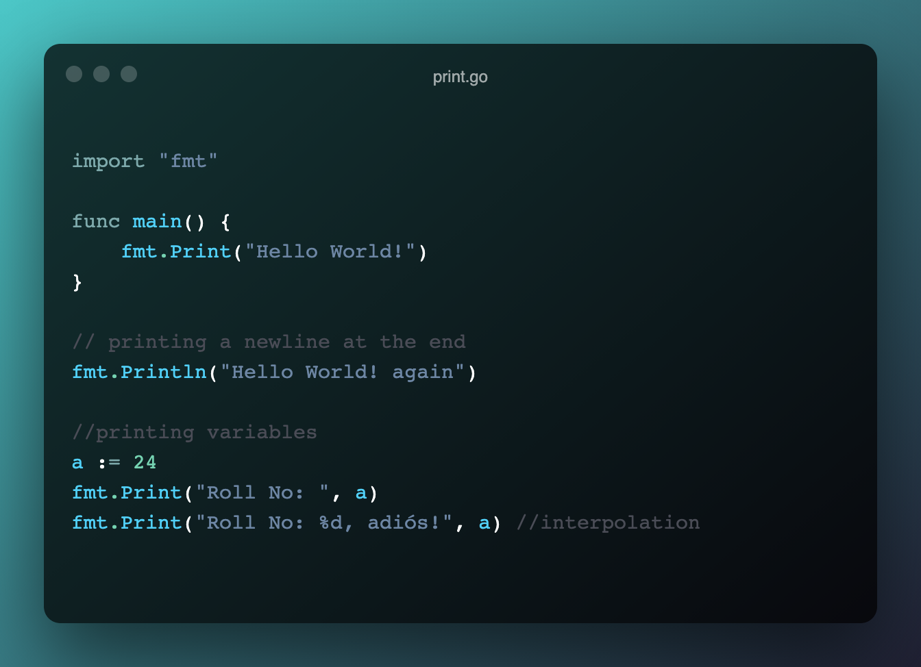 Golang for Javascript Developers