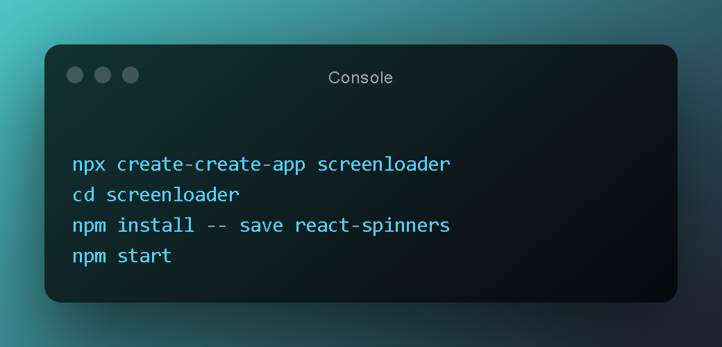 Build a Loading Screen in React Js using React Spinners
