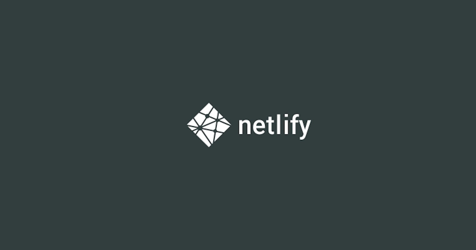 Hosting your site on Netlify
