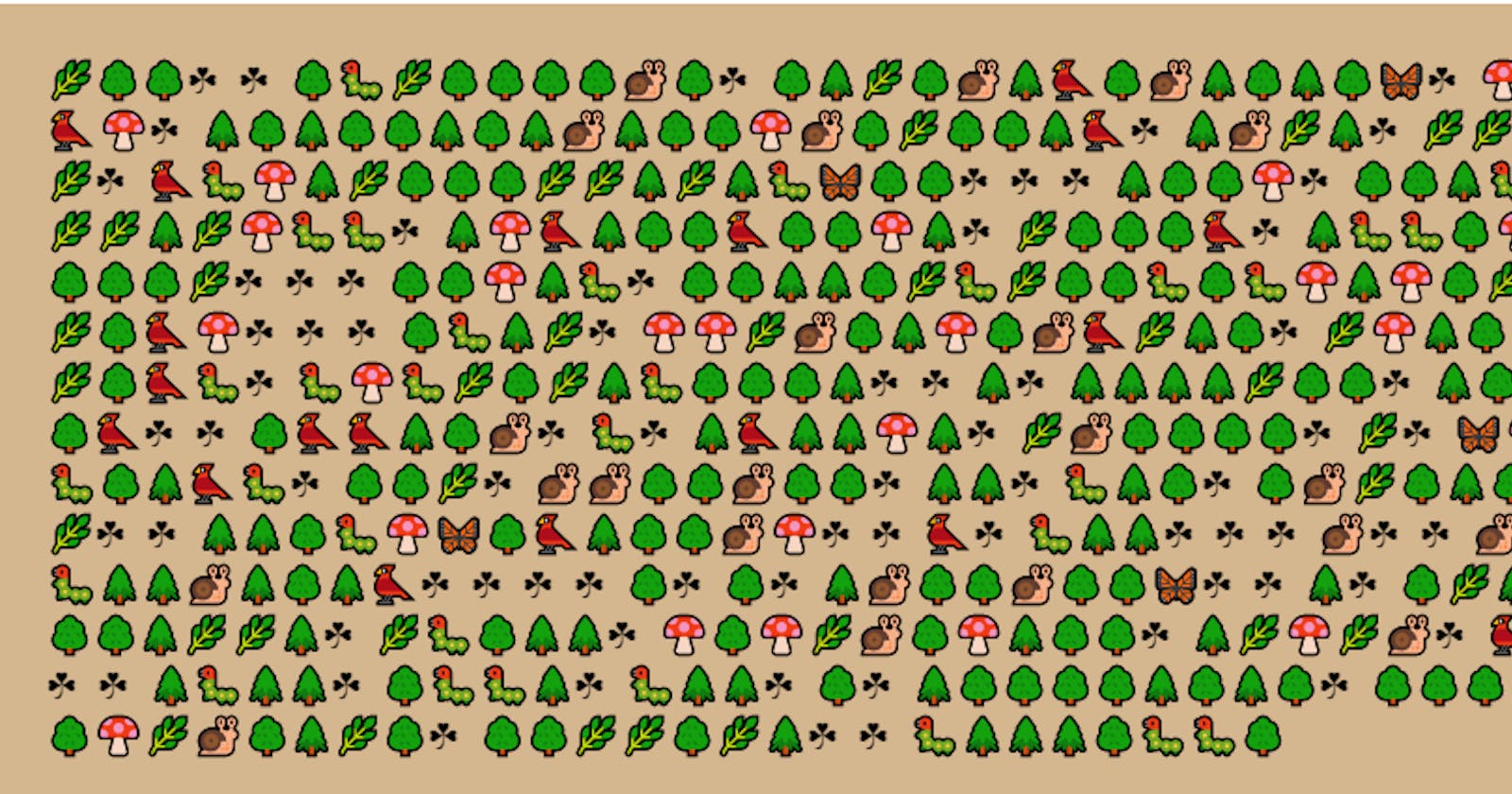 Making Emoji Forest, the Text forest