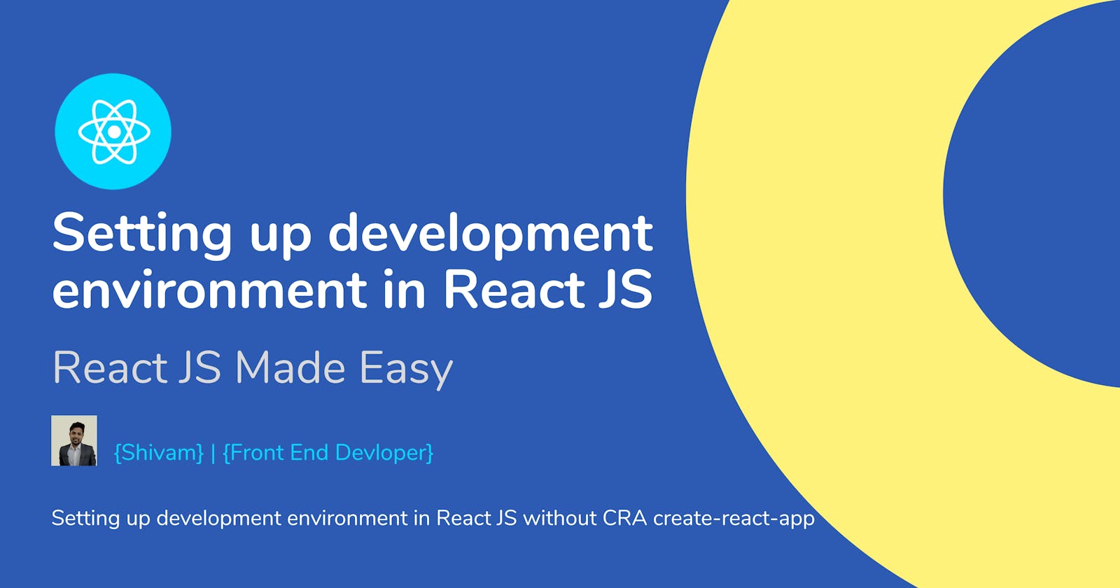 Setting up development environment in React JS 🛠