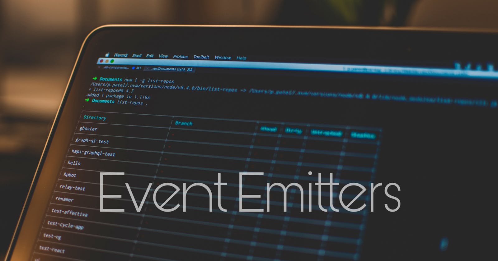Using Event Emitter in Node.js for event driven programming (For beginners).
