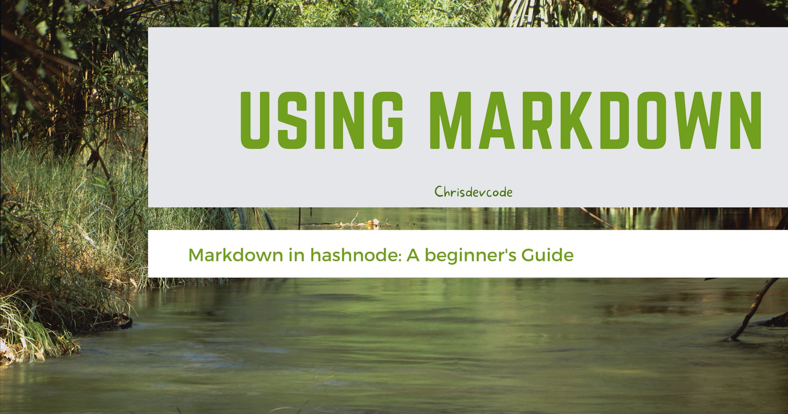 Using Markdown In Hashnode: Beginners Guide
