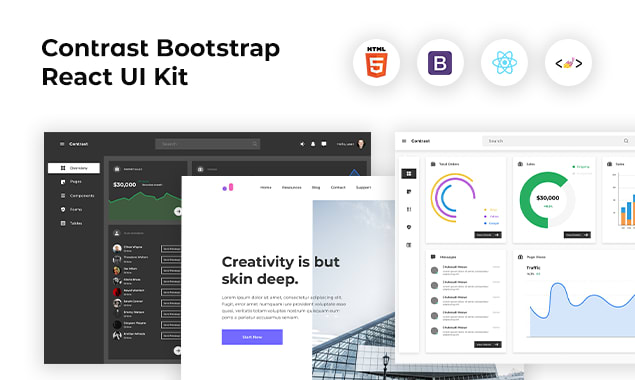 Contrast Design Boostrap