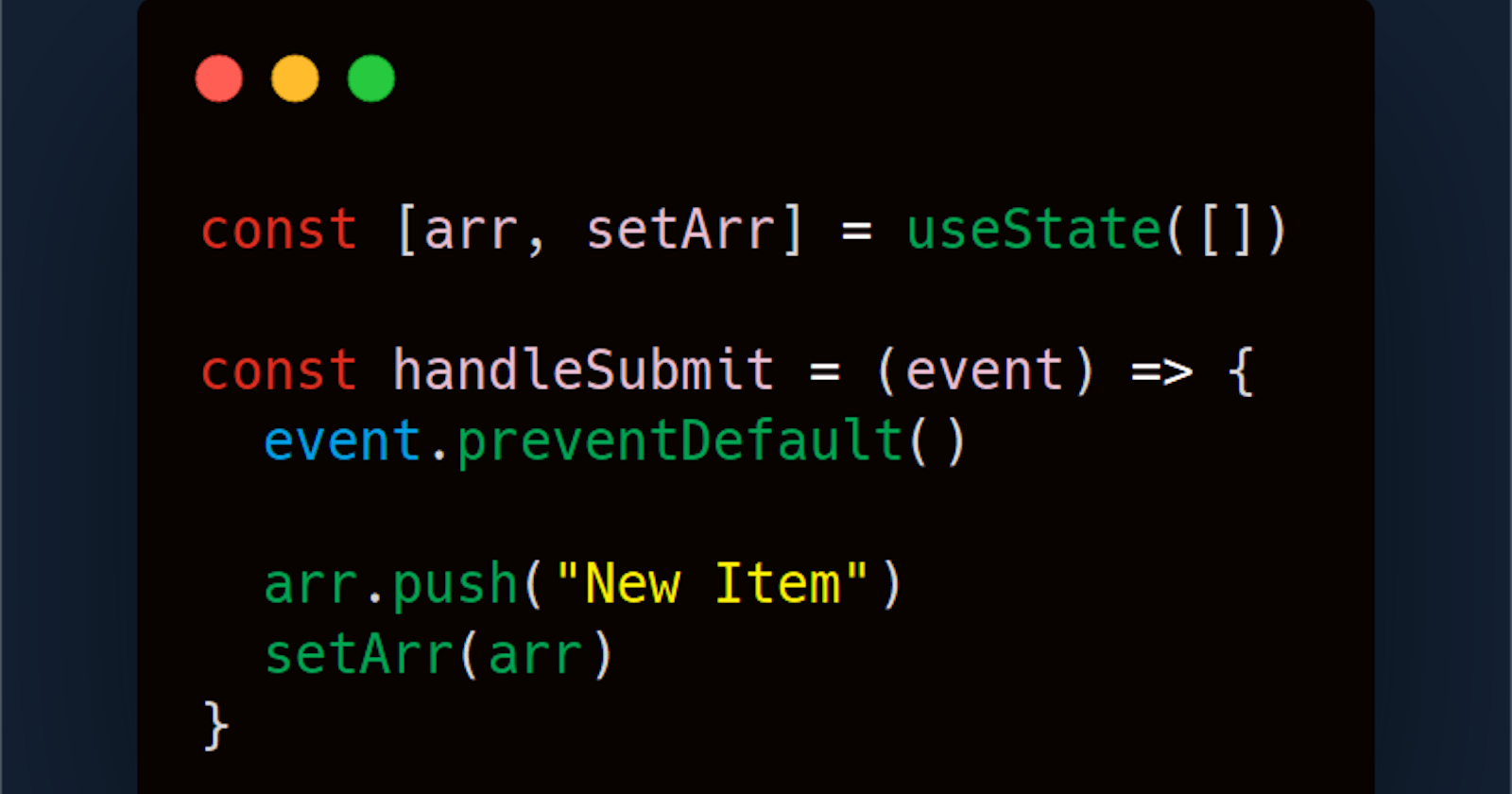 Common Error: Accidentally Mutating State in React