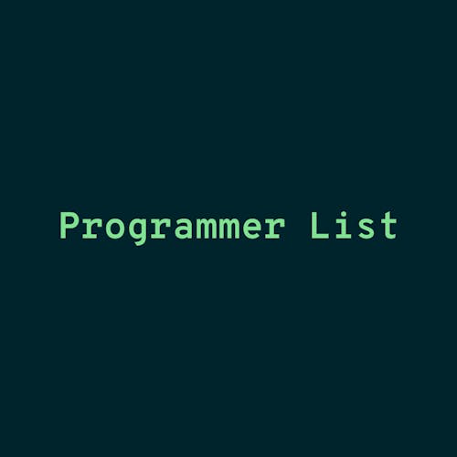 Programmer List