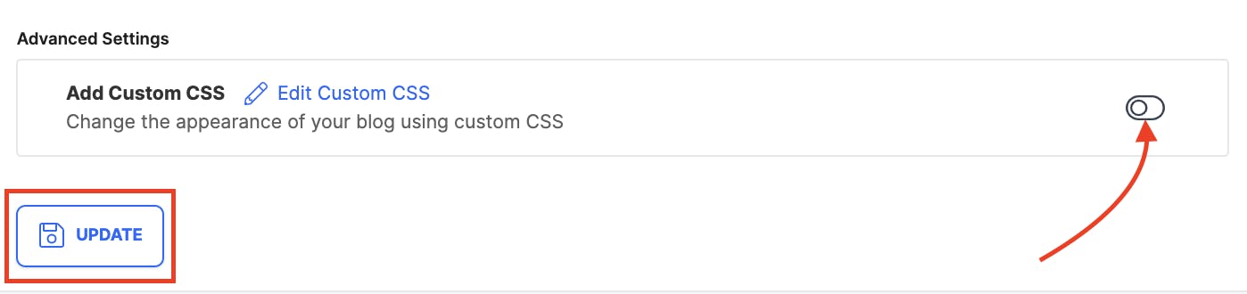 Enable custom CSS