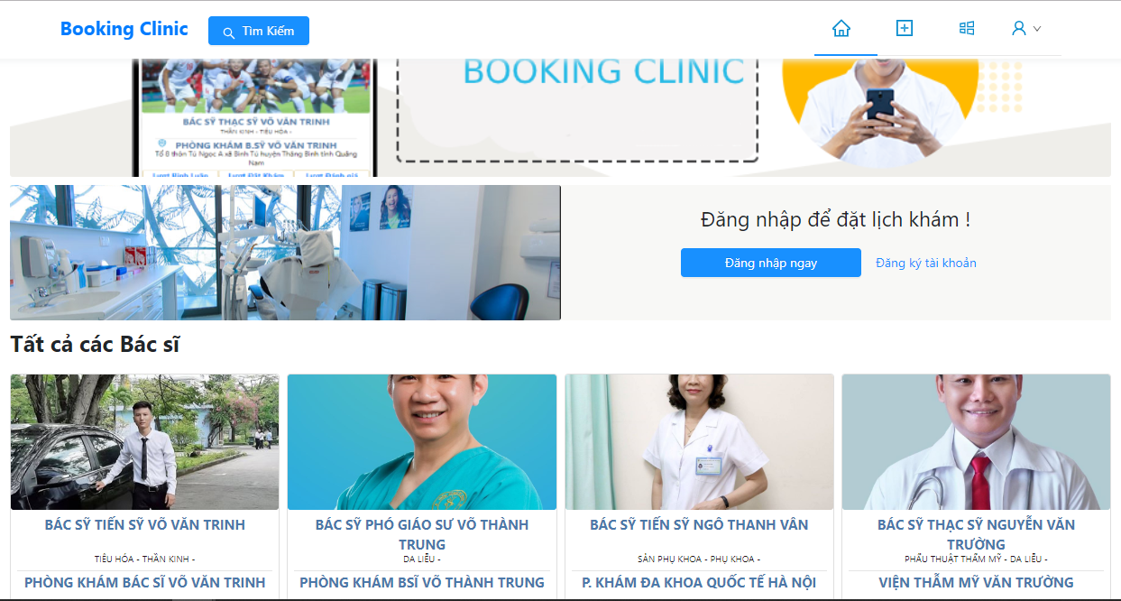 Xây dựng một ứng dụng website đặt chỗ khám bệnh sử dụng công nghệ Spring Boot Framework và ReactJS