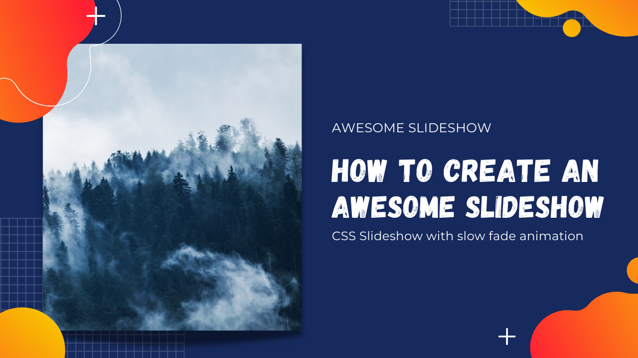Automatic image slider in HTML CSS | Awesome CSS Slideshow