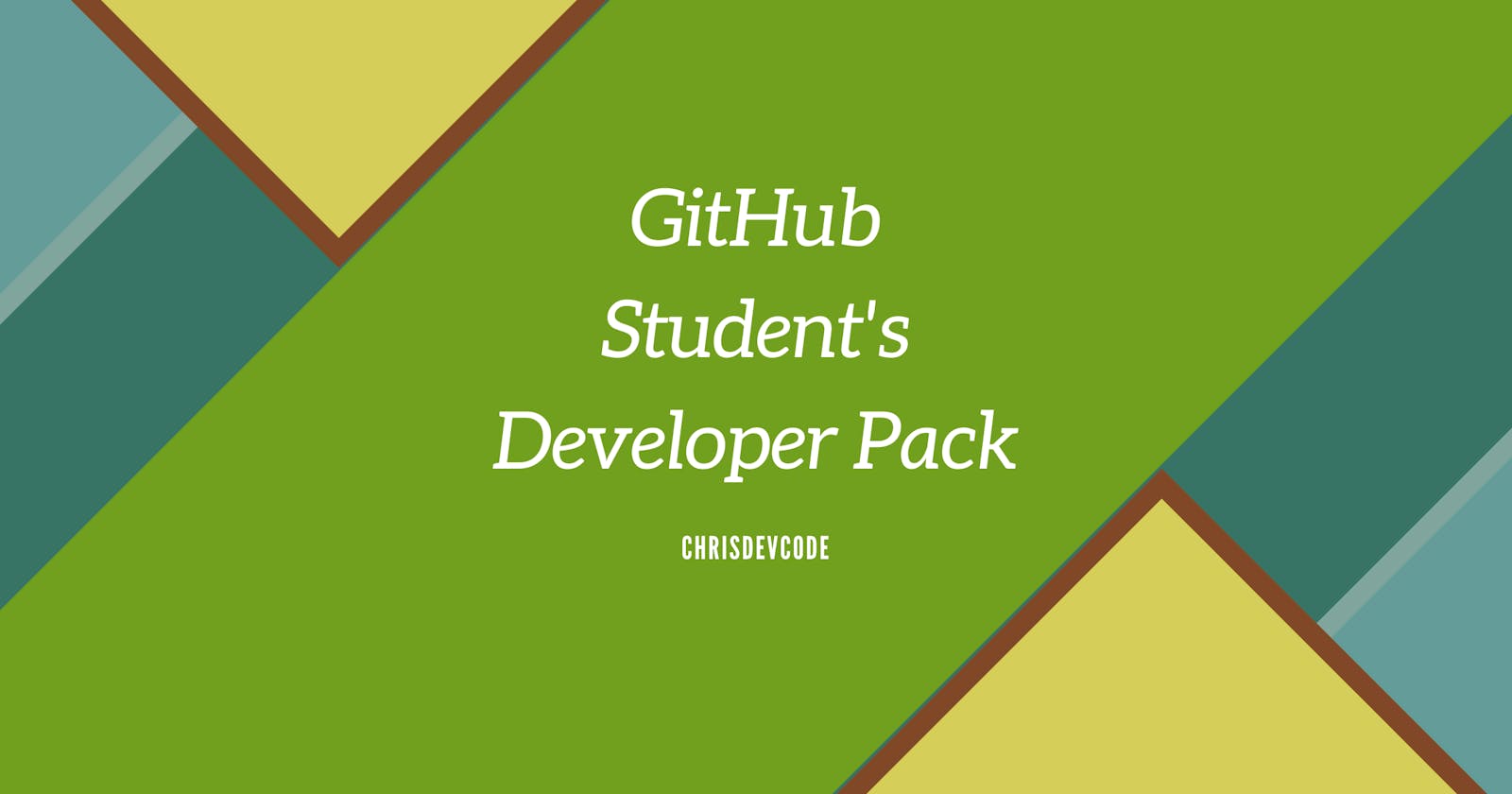 GitHub Students Developer Pack