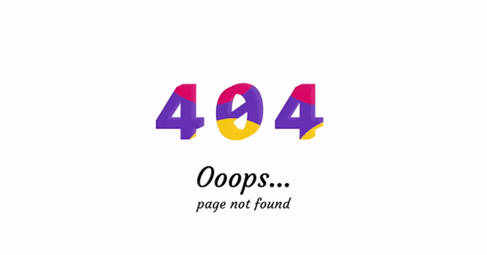 Animated 404 Page