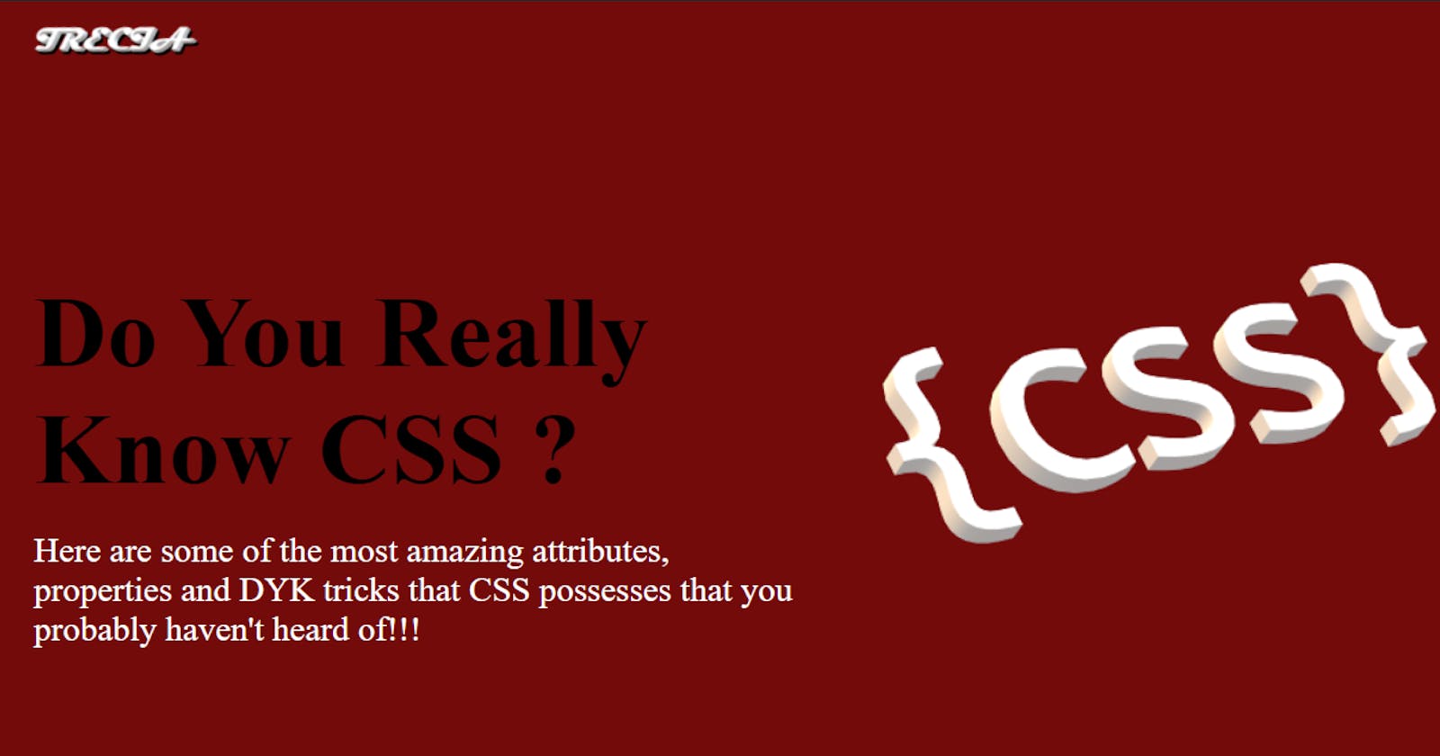 Do You Really Know CSS?