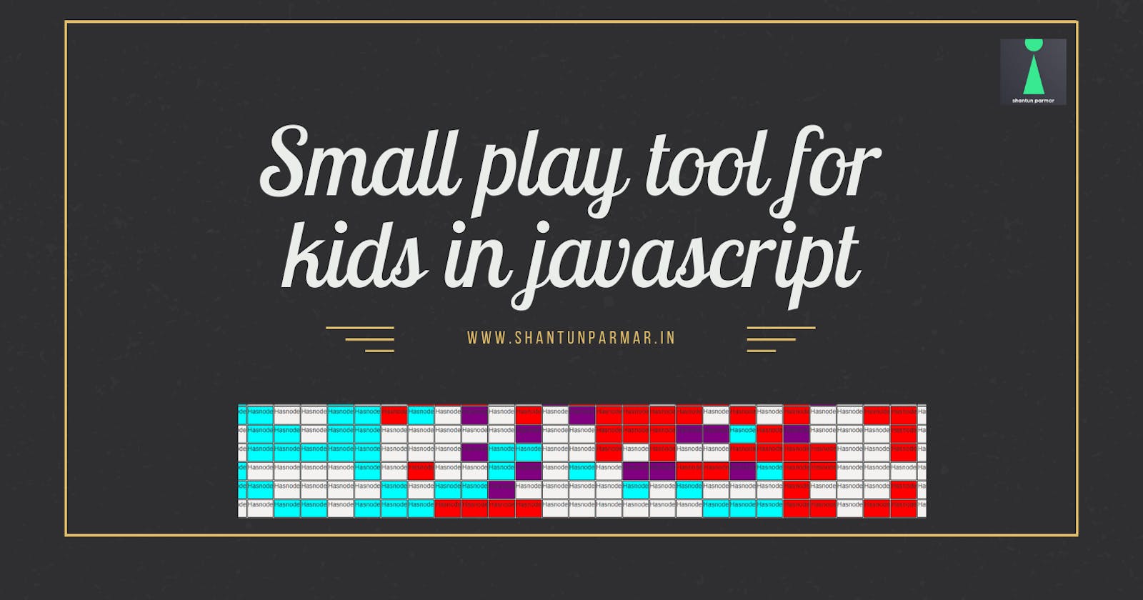 Small play tool for kids in javascript