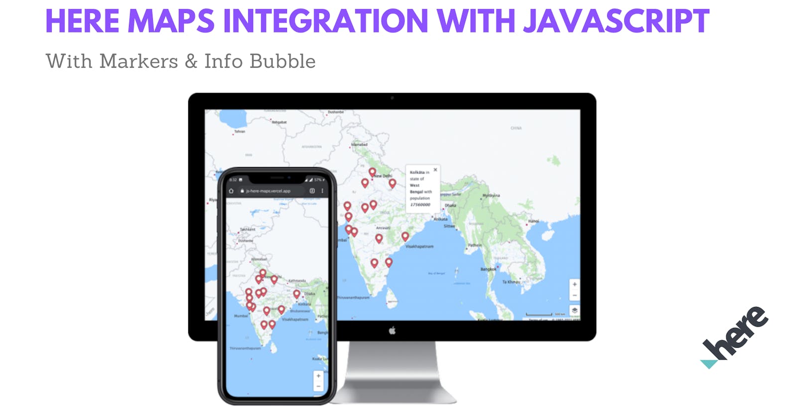 Integrate full screen Here Maps with Javascript