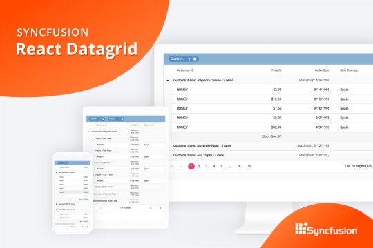 Getting Started with React Data Grid by Syncfusion