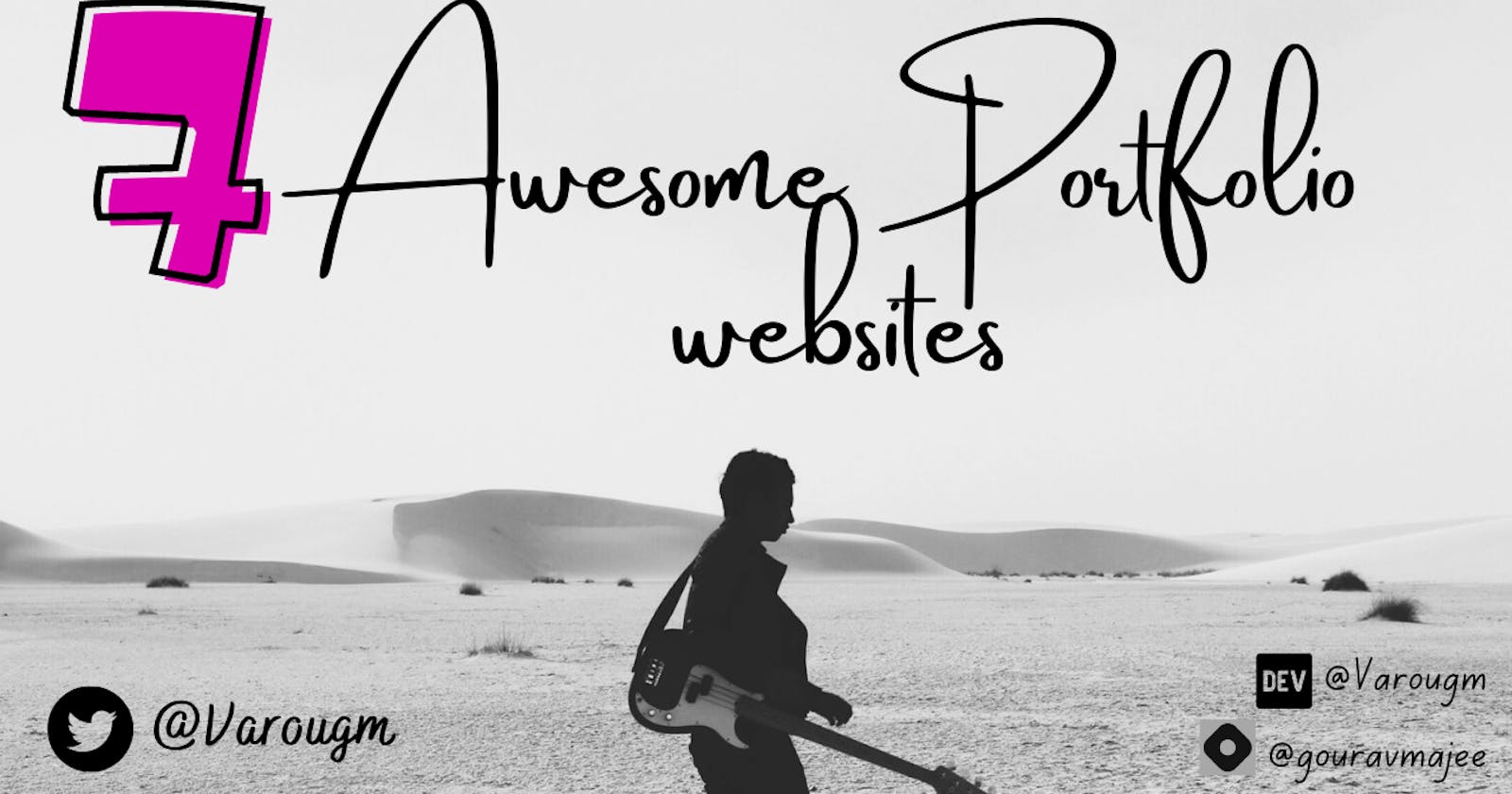 7 Awesome  Portfolio websites 👌