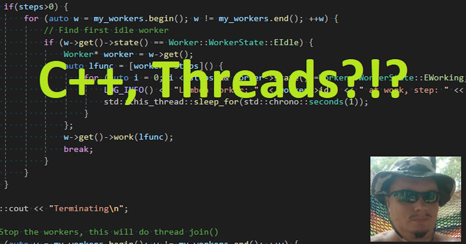 Working with threads in C++