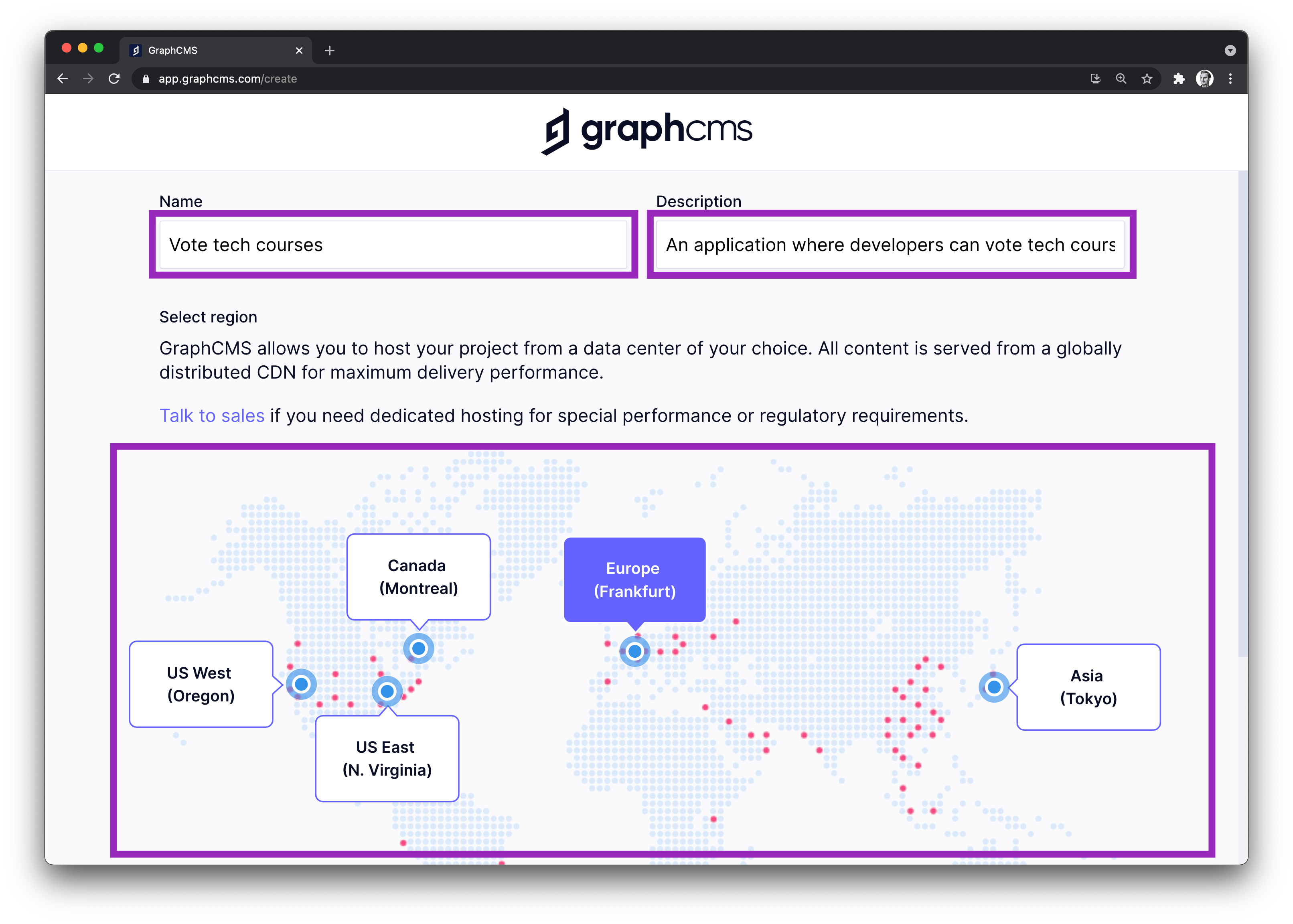 GraphCMS create project.png