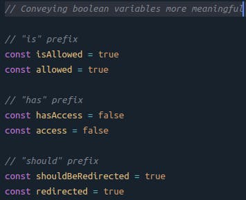 Samples of boolean variables with prefixes