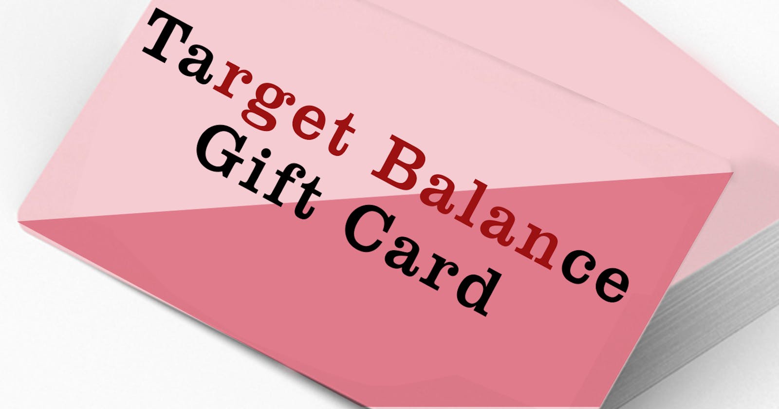 Check Balance on Target Gift Card
