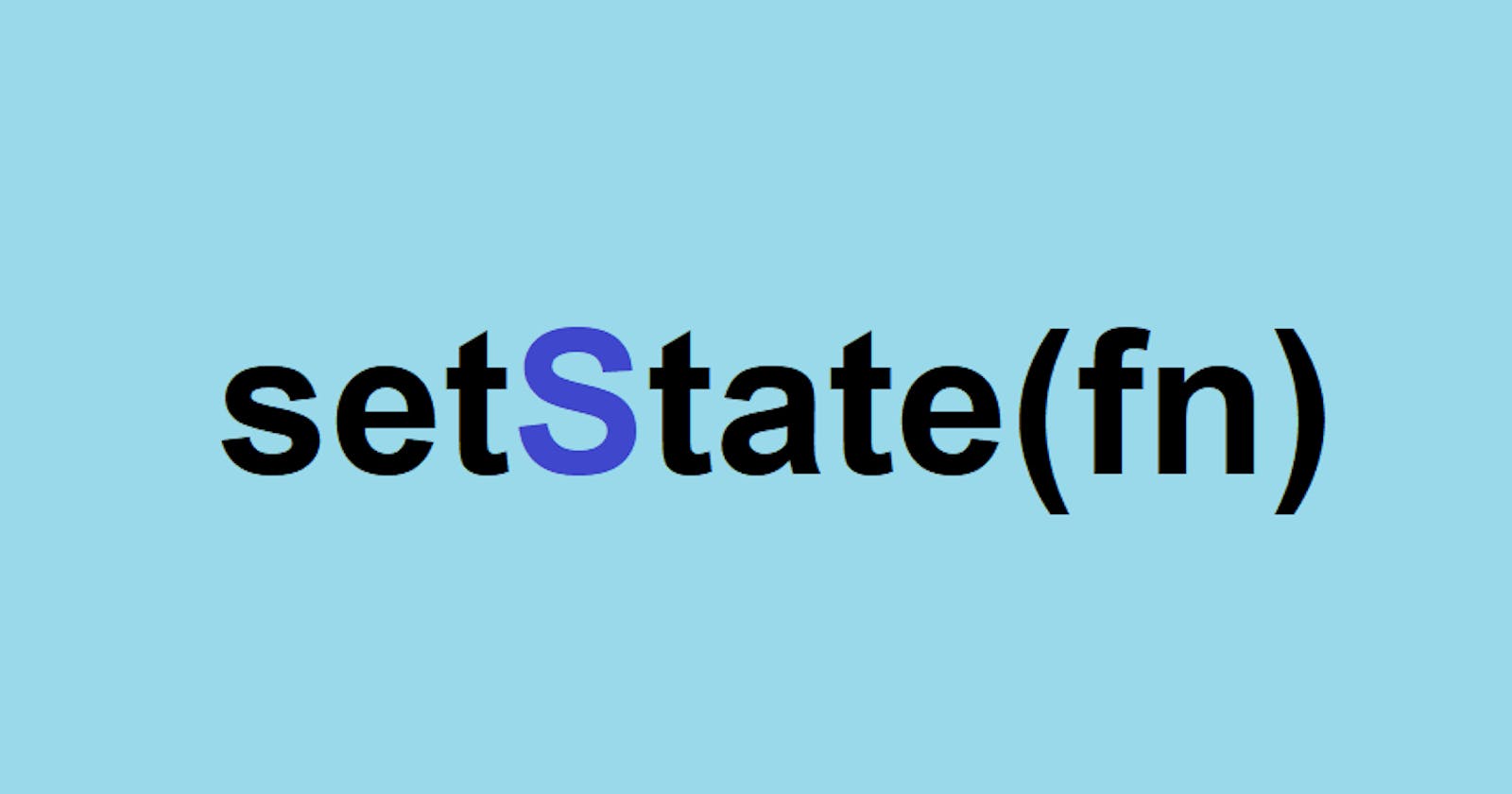 What is setState() in flutter and when to use it?