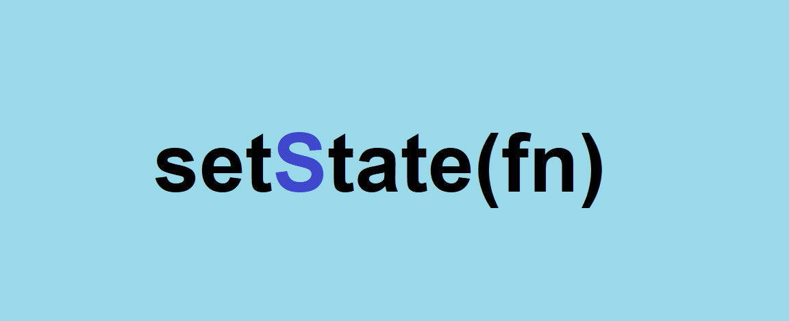 What is setState() in flutter and when to use it?
