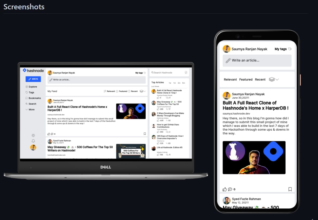 Hashnode Responsive Clone - Saumya Ranjan Nayak