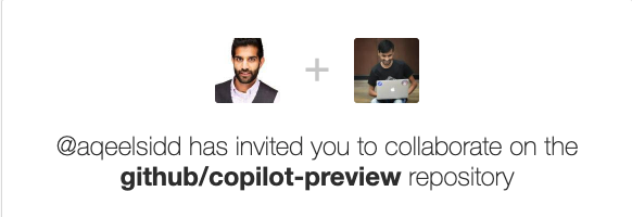vinitshahdeo invitation to try out Copilot