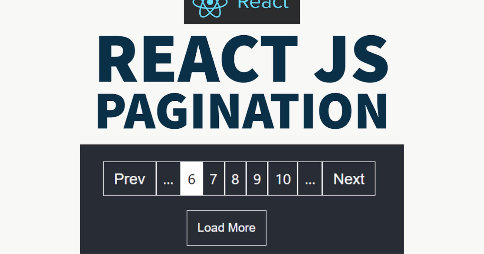 How to implement Pagination Component in React from scratch