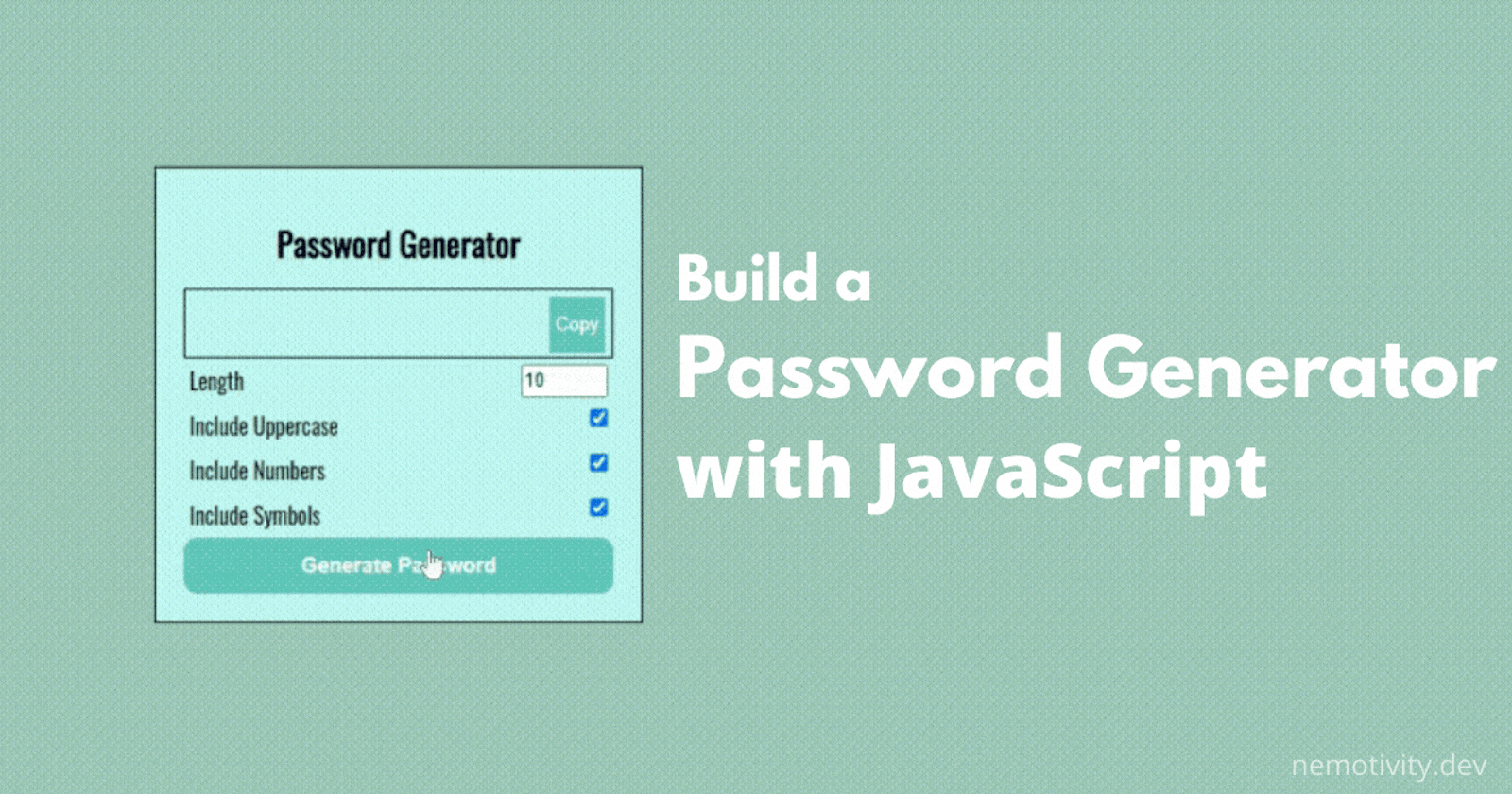 Build a Password Generator with JavaScript