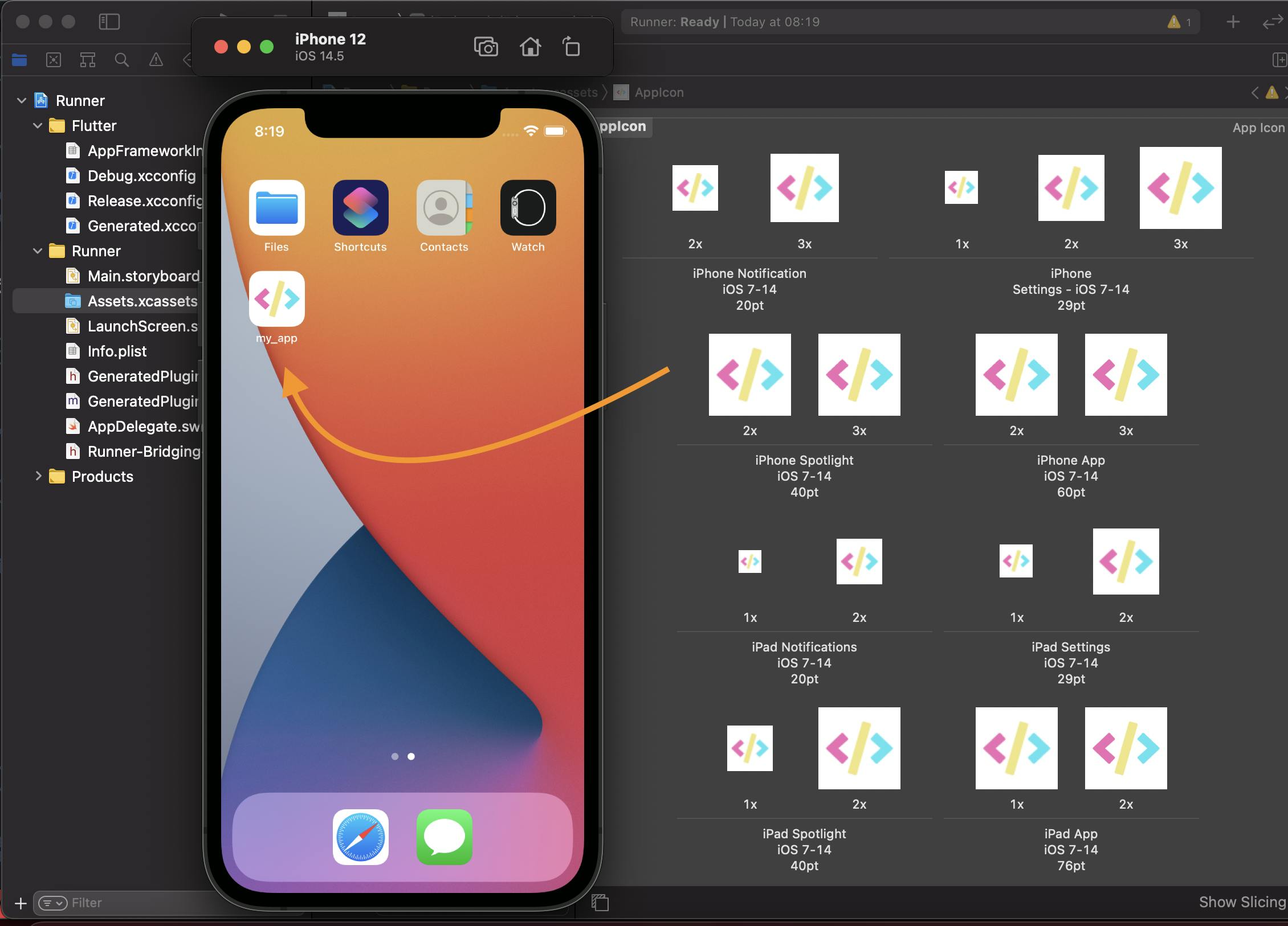 iOS app icons in Flutter