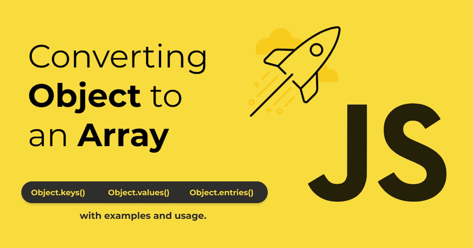 Converting Object to an Array in Javascript