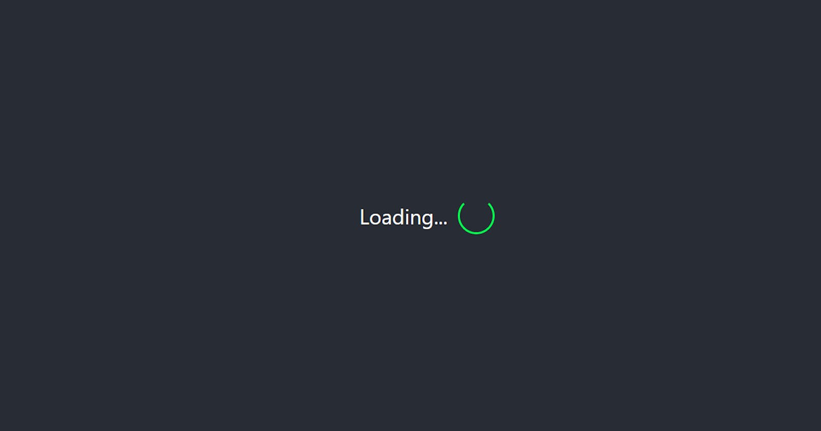 React Loading Screen: Try these 3 cool loading screens for your app🤩