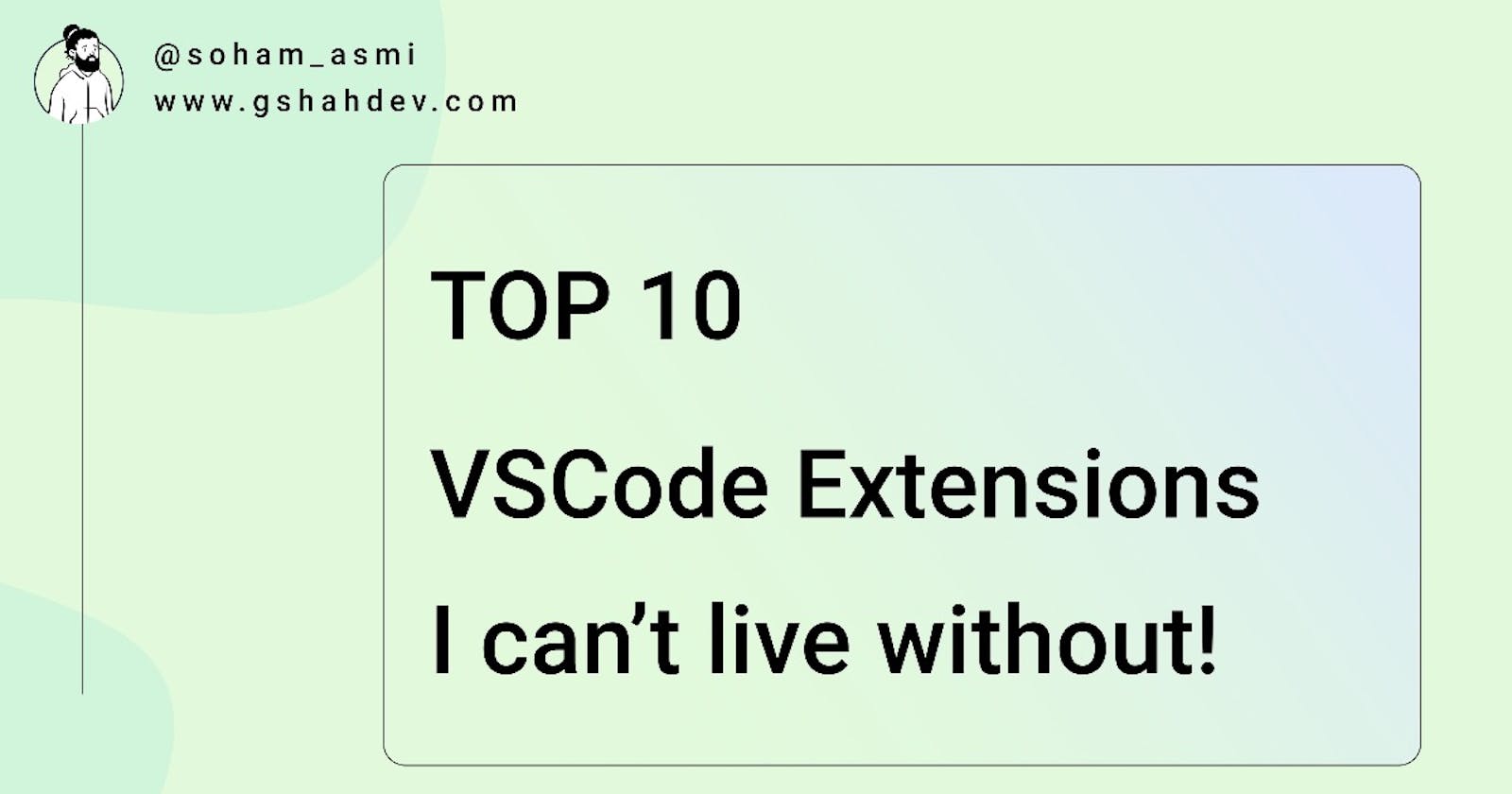 10 VSCode Extensions