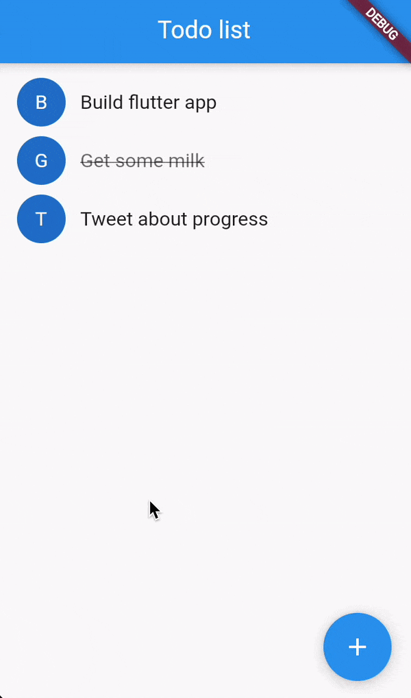 Build a todo list app with Flutter