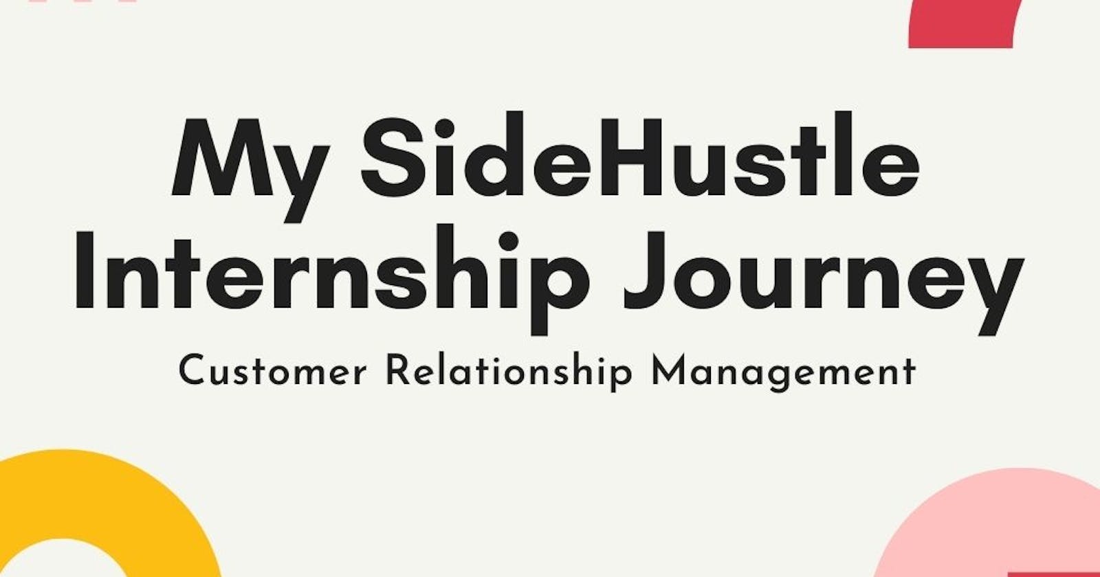 My SideHustle Internship Journey